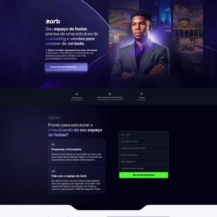 Landing page Zarb