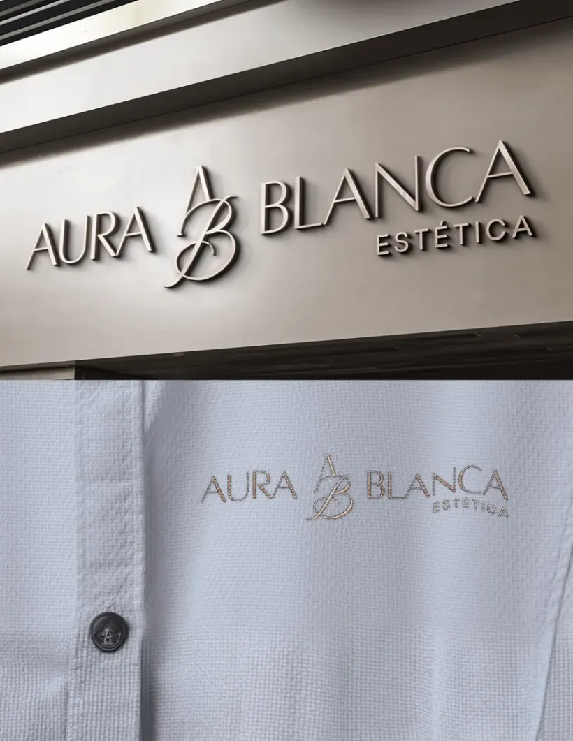 Identidade visual Aura Blanca